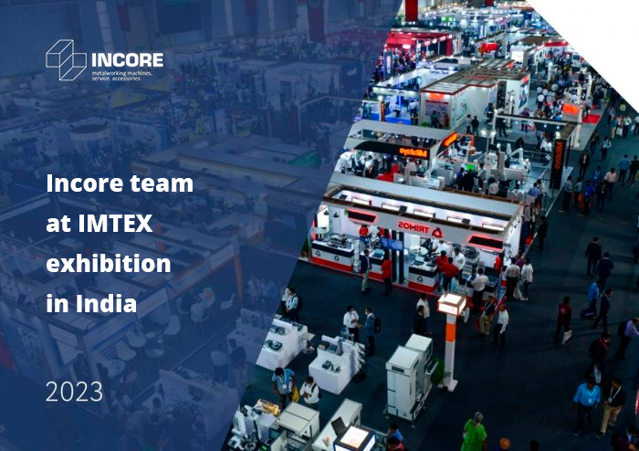 Incore team at IMTEX exhibition in India